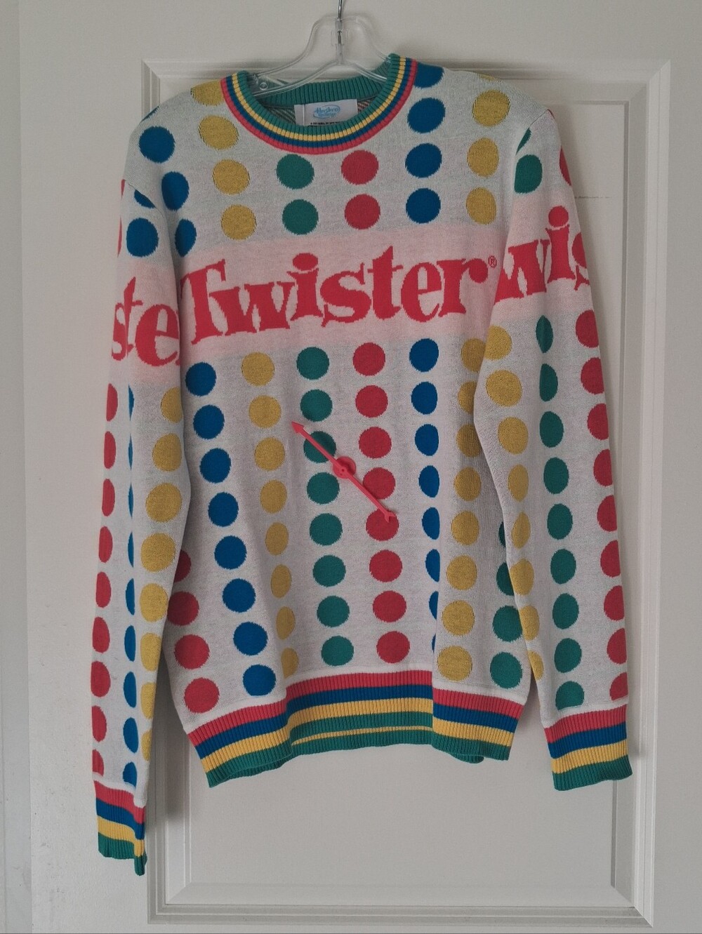 Hasbro Twister Sweater, Interactive Working Spinner Women's Small Halloween NWT